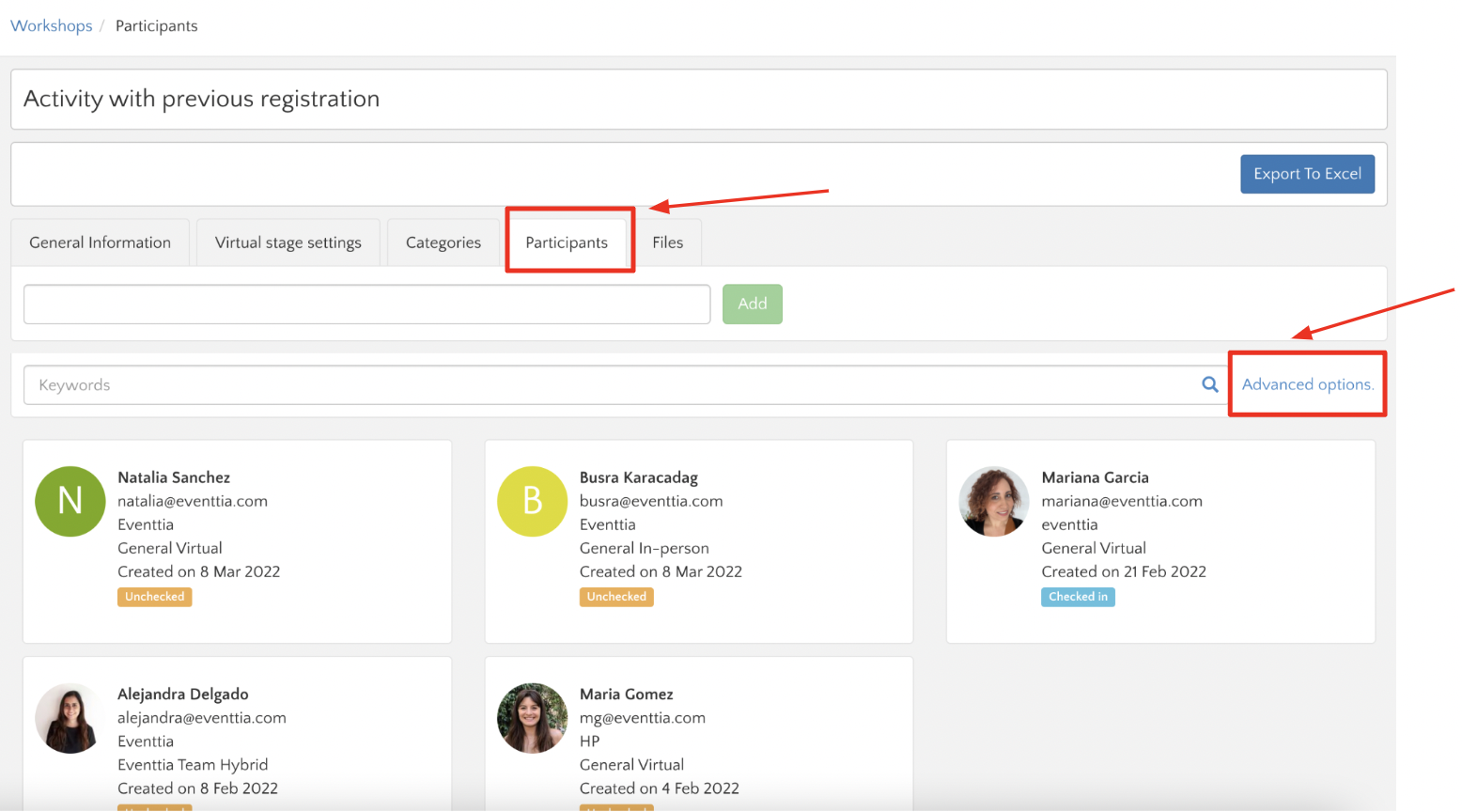 How to set up registration for your activities?